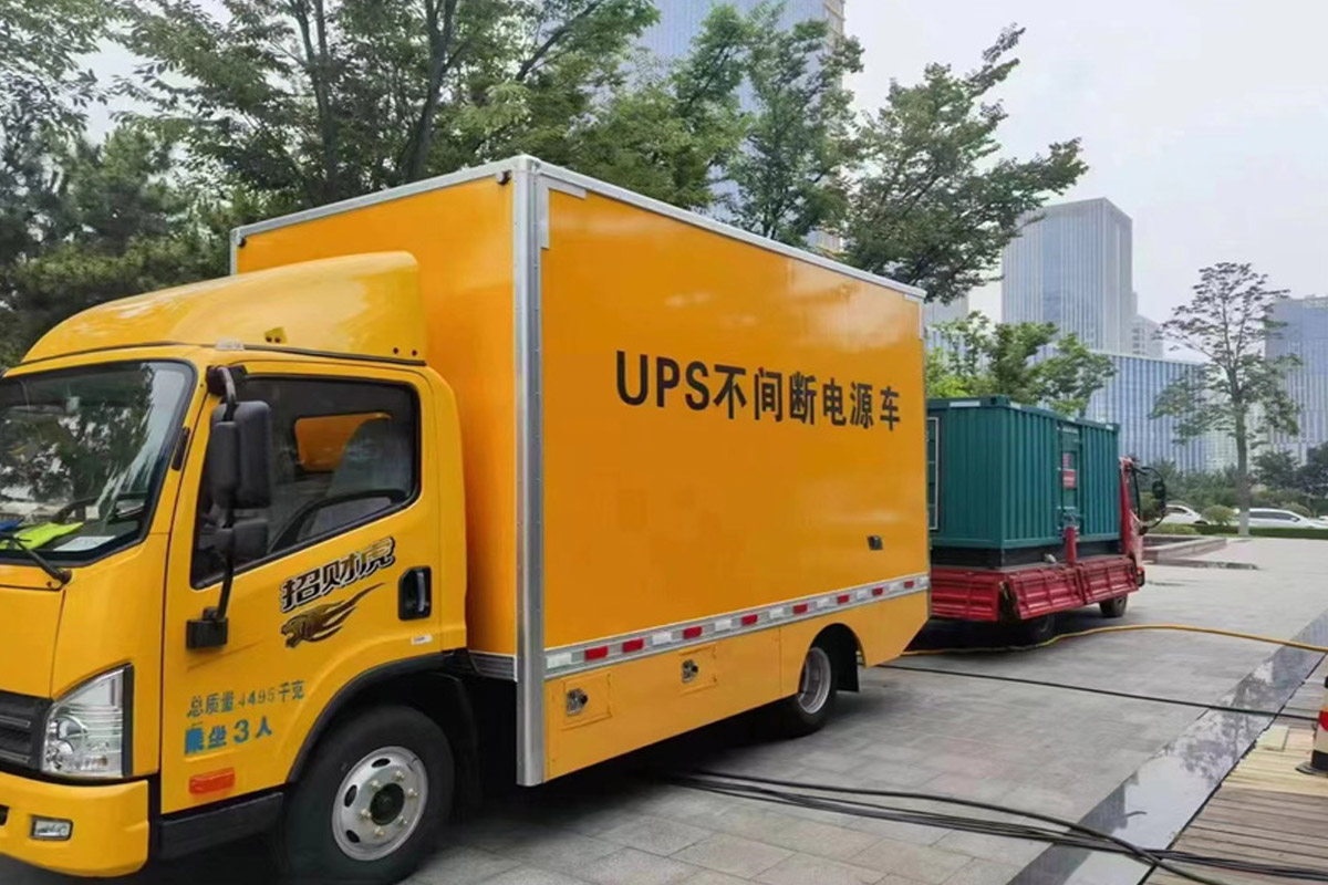 阿尔山发电机租赁施工现场